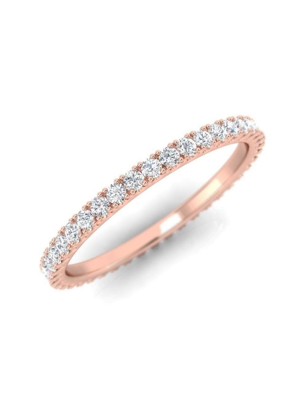 3/8CT Diamond Eternity Band in 14K Rose Gold